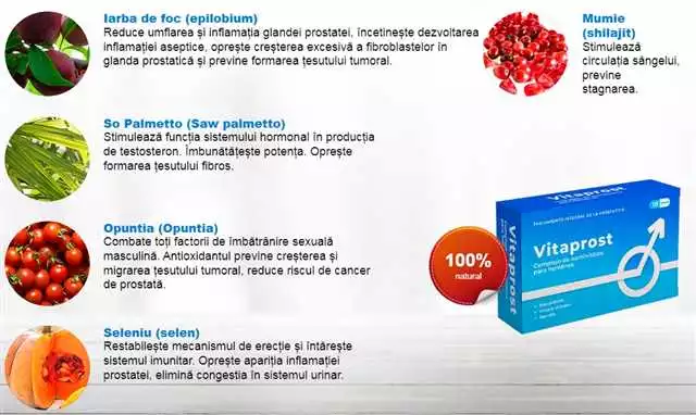 Cumpără Vitaprost în Oradea: Tratament eficient pentru problemele de prostată | Farmacia online